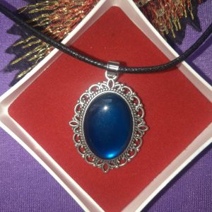 Gothic  Pendants  blue cabachons